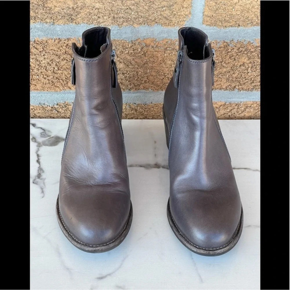 AGL Ella Block Heel Bootie Pewter gray 38.5/8.5 - Picture 2 of 12